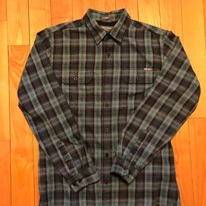 Eddie Bauer green plaid flannel